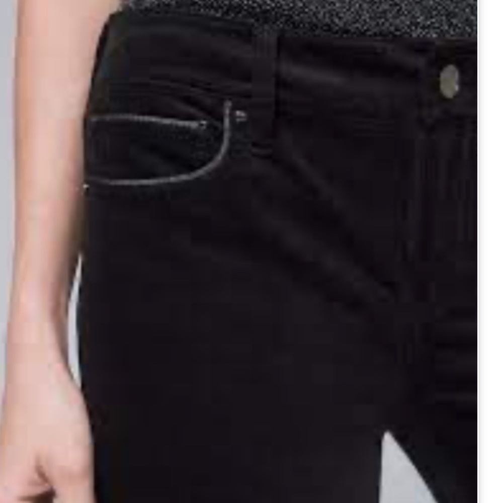 WHBM Velvet Mid Rise Skinny Jeans in Black Smoke sz 2 - Picture 3 of 8